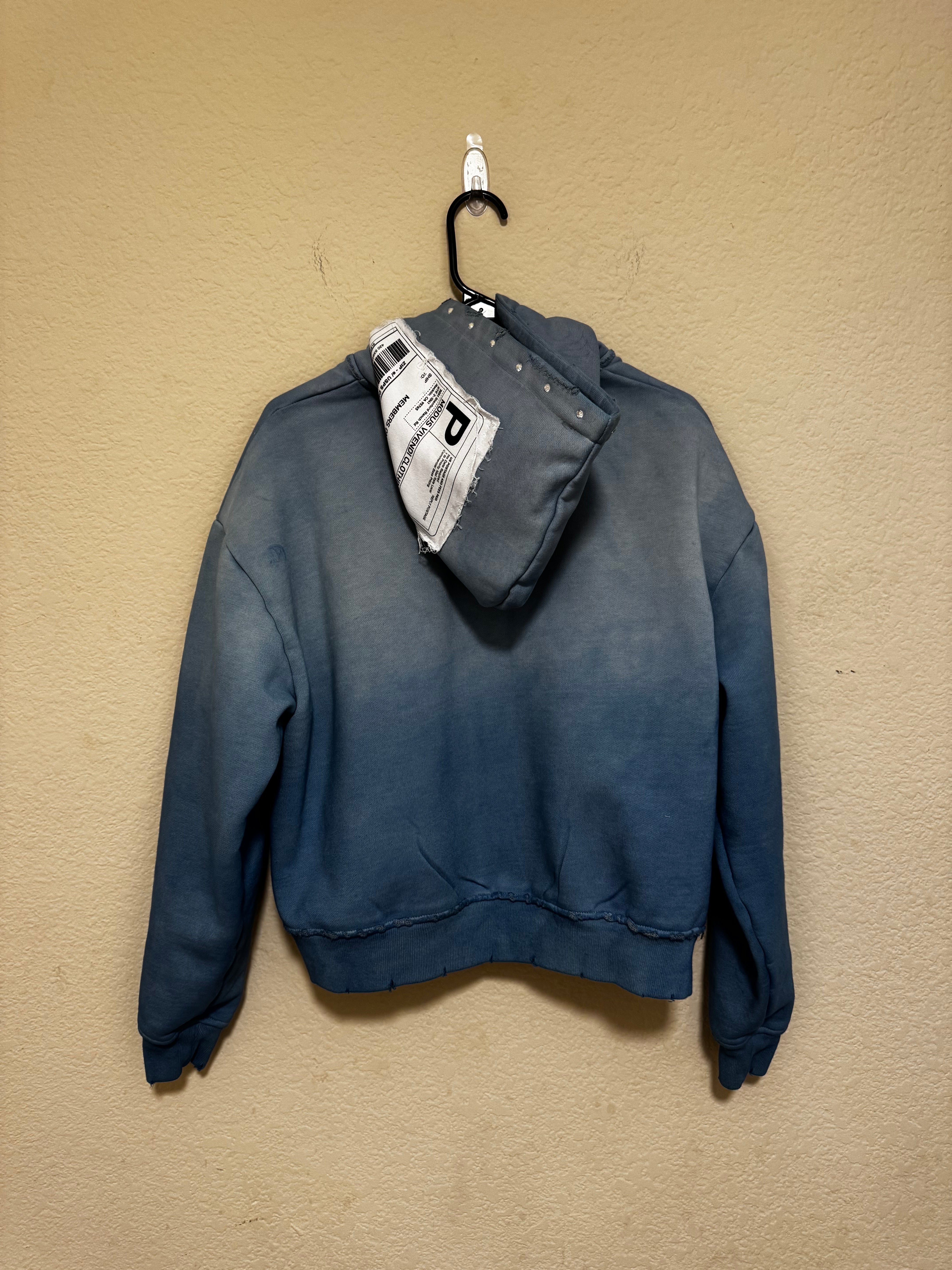2 Toned Blue Members Only Zip Up Jacket