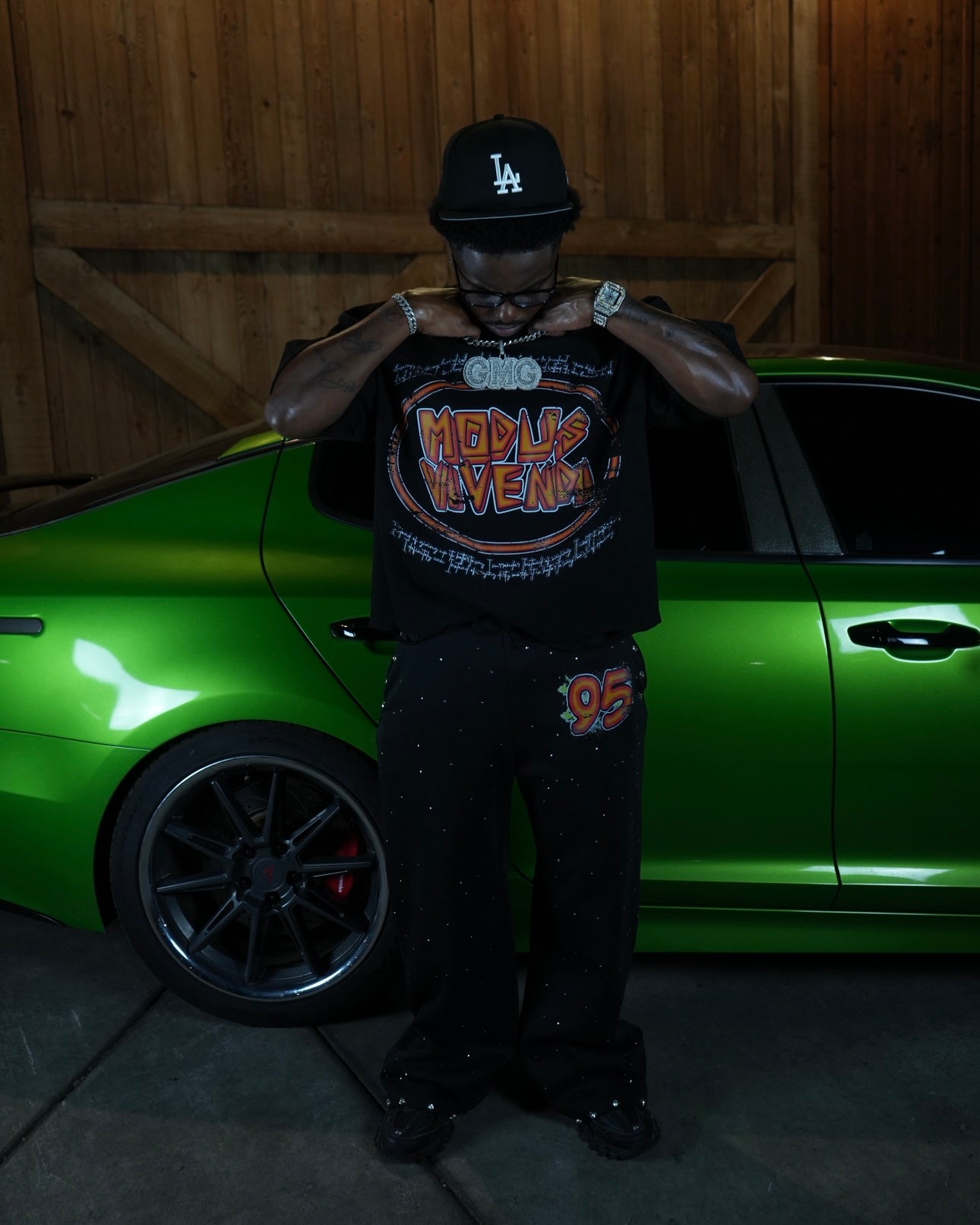 Black Fyre Baggy Sweatpants